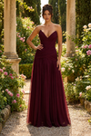 Vestido largo Batur- Laca cereza
